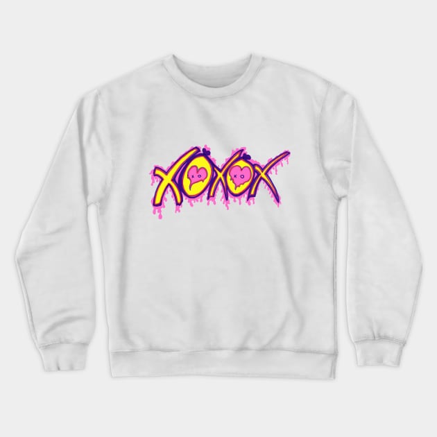 XOXOX Love Hugs Kisses and more Kisses Crewneck Sweatshirt by FilMate